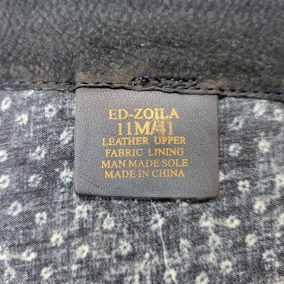 Ellen Degeneres leather wide calf navy blue tall knee high boots size 11 M EUC - Picture 5 of 8